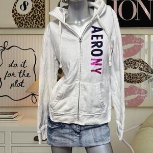 Aeropostale Y2K Pink Zip Hoodie